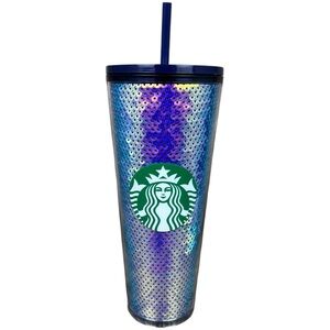 Starbucks 2020 Purple Sequin Glitter Cold Cup Tumbler Venti - 24oz.